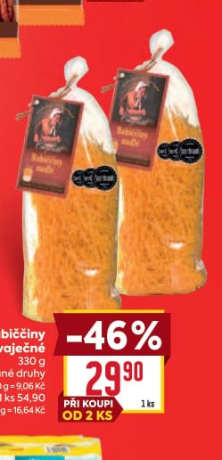 Babiččiny těstoviny vaječné