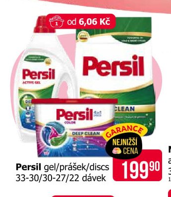 Persil gel/prášek/discs 33-30/30-27/22 dávek