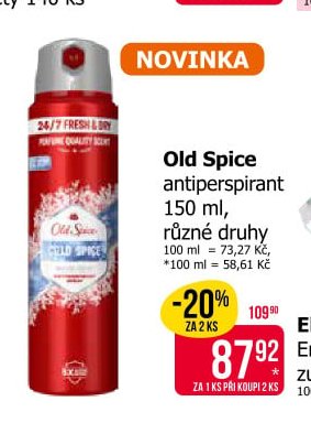 Old Spice antiperspirant 150 ml, různé druhy