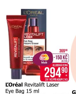 L'Oréal Revitalift Laser Eye Bag 15 ml