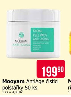 Mooyam AntiAge čisticí polštářky 50 ks