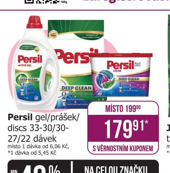 Persil gel/prásek/discs