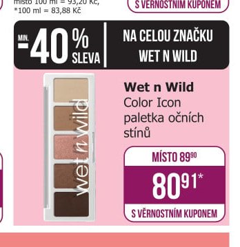 Wet n Wild Color Icon paletka očních stínů