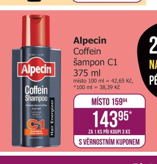 Alpecin Coffein šampon C1 375 ml