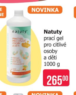 Natuty prací gel pro citlivé osoby a děti 1000 g