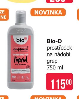 Bio-D prostředek na nádobí grep 750 ml