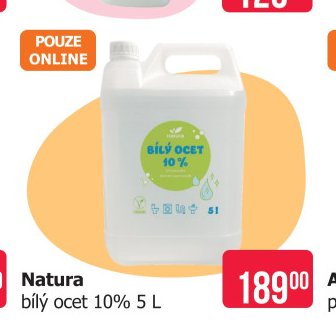 Natura bílý ocet 10% 5 L