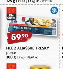 FILÉ Z ALJAŠSKÉ TRESKY porce