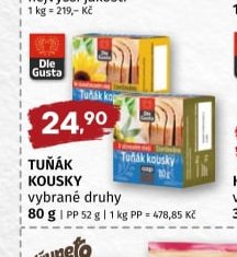 TUŇÁK KOUSKY vybrané druhy