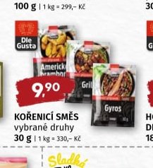 KOŘENICÍ SMĚS vybrané druhy