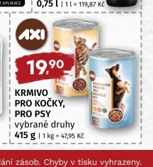 KRMIVO PRO KOČKY, PRO PSY vybrané druhy