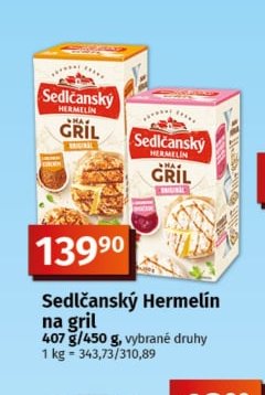 Sedlčanský Hermelín na gril
