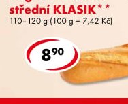 Francouzská bageta - střední