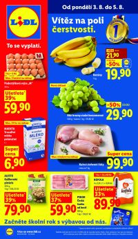 akční leták Lidl 3.8.2026-5.8.2026