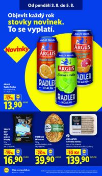 akční leták Lidl 3.8.2026-5.8.2026