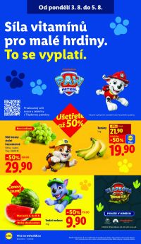 akční leták Lidl 3.8.2026-5.8.2026
