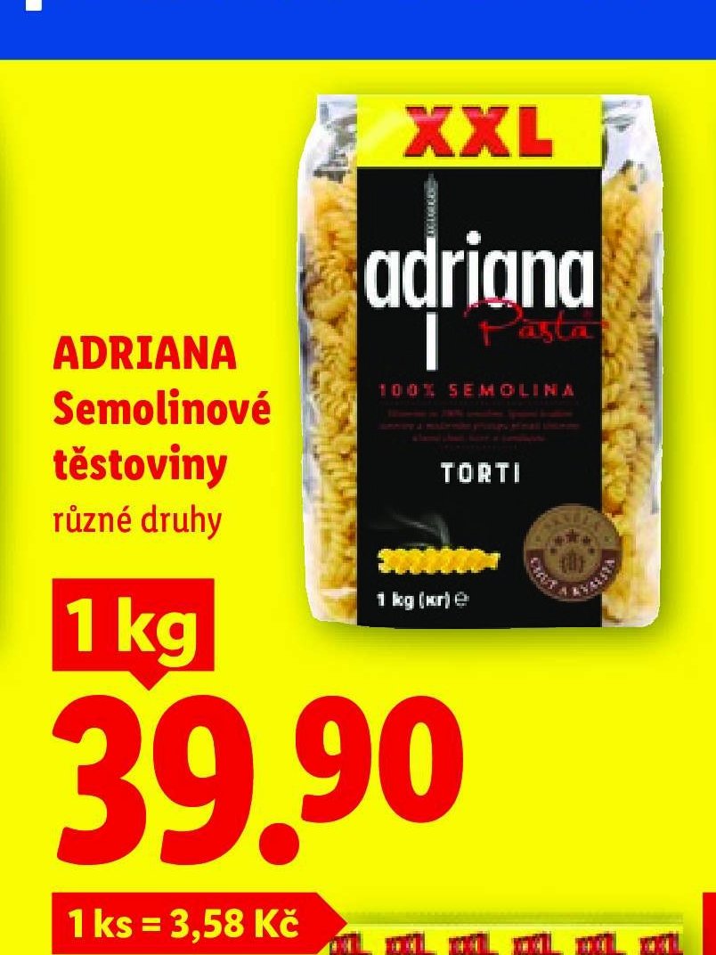 Adriana semolinové těstoviny 1 kg