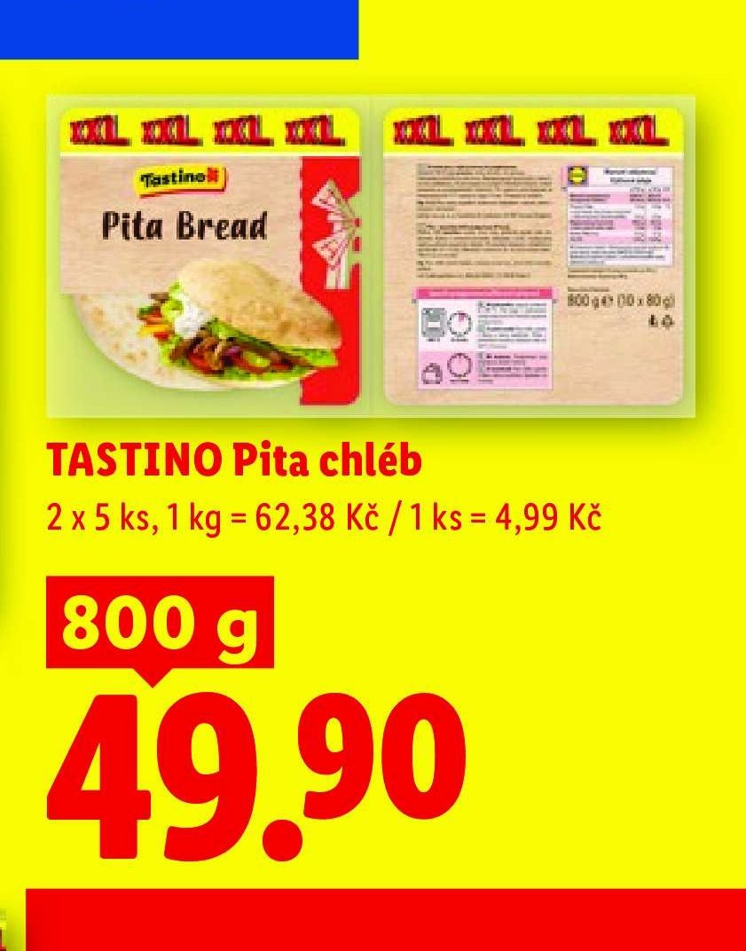 Tastino Pita chléb 800 g
