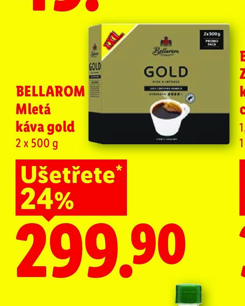 Bellarom mletá káva Gold 2 x 500 g