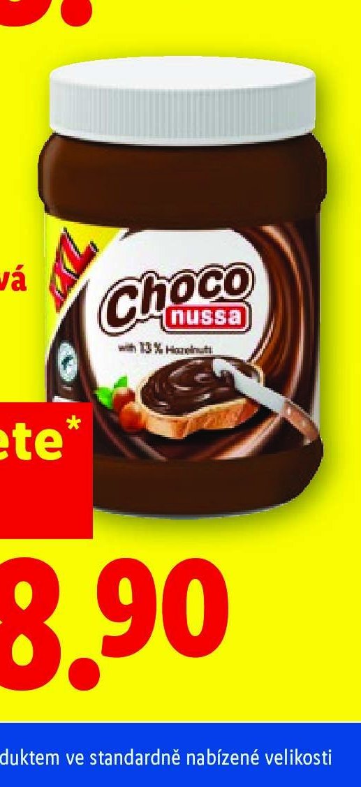 CHOCO NUSSA Lískooříšková pomazánka