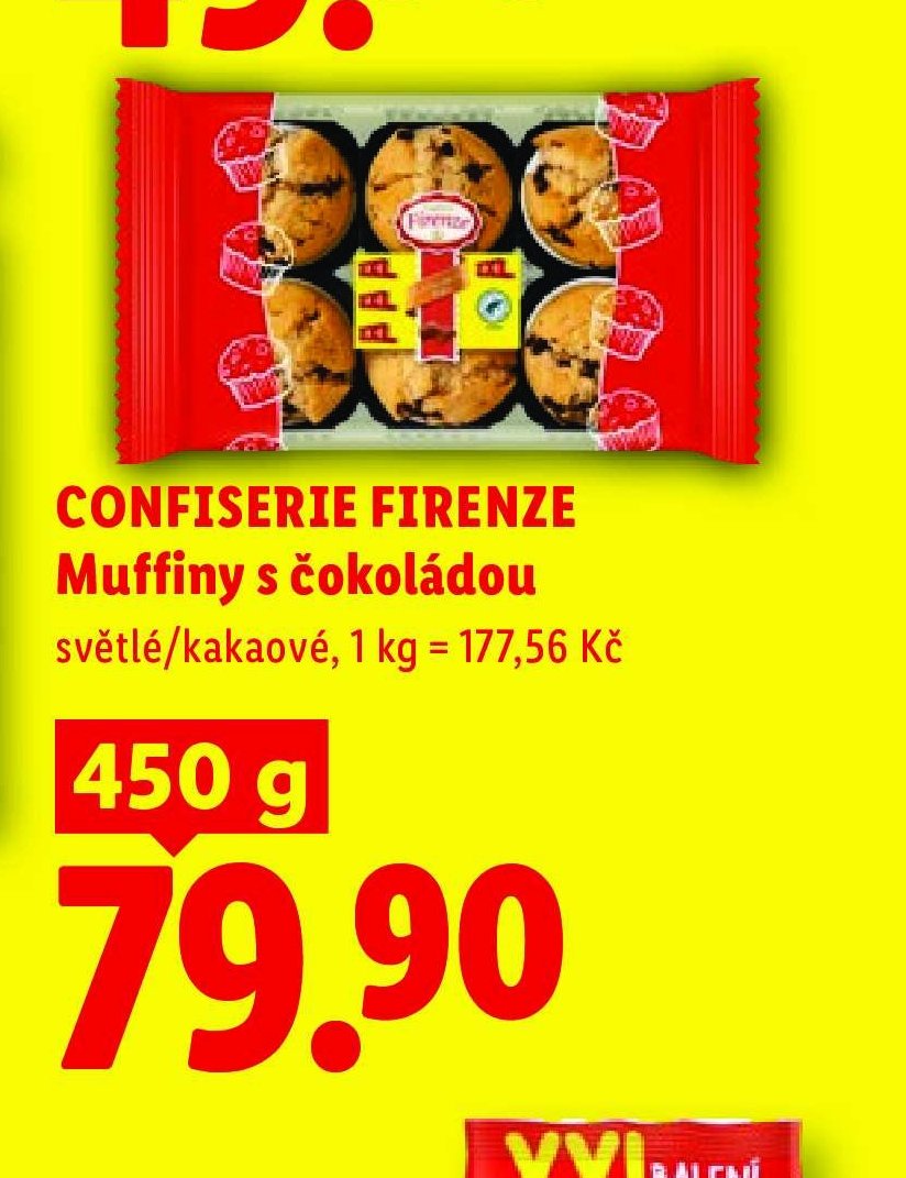 CONFISERIE FIRENZE Muffiny s čokoládou