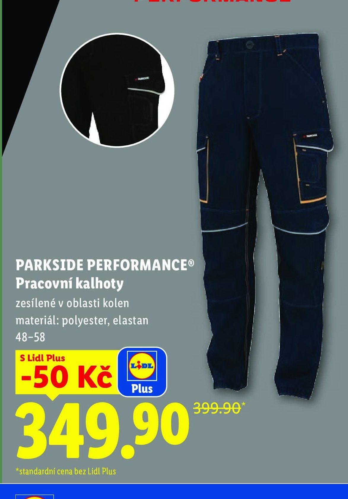 PARKSIDE PERFORMANCE Pracovní kalhoty