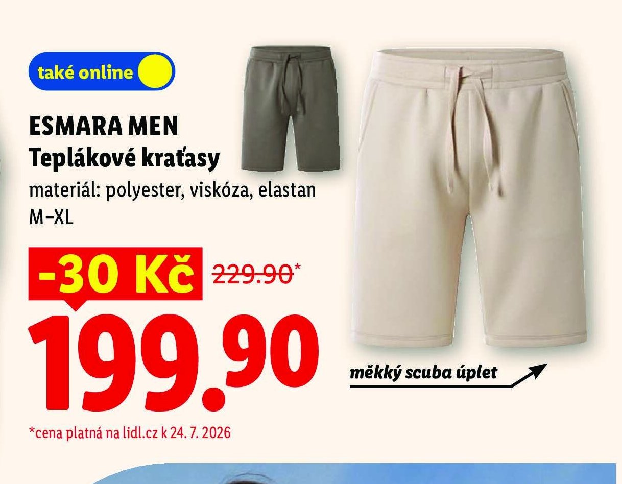 Esmara Men Teplákové kraťasy