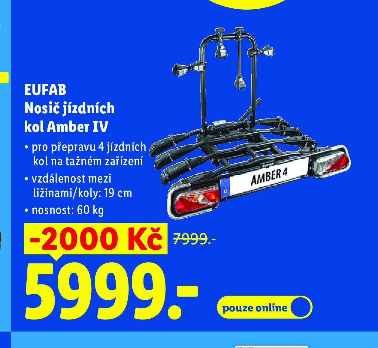 EUFAB Nosič jízdních kol Amber IV