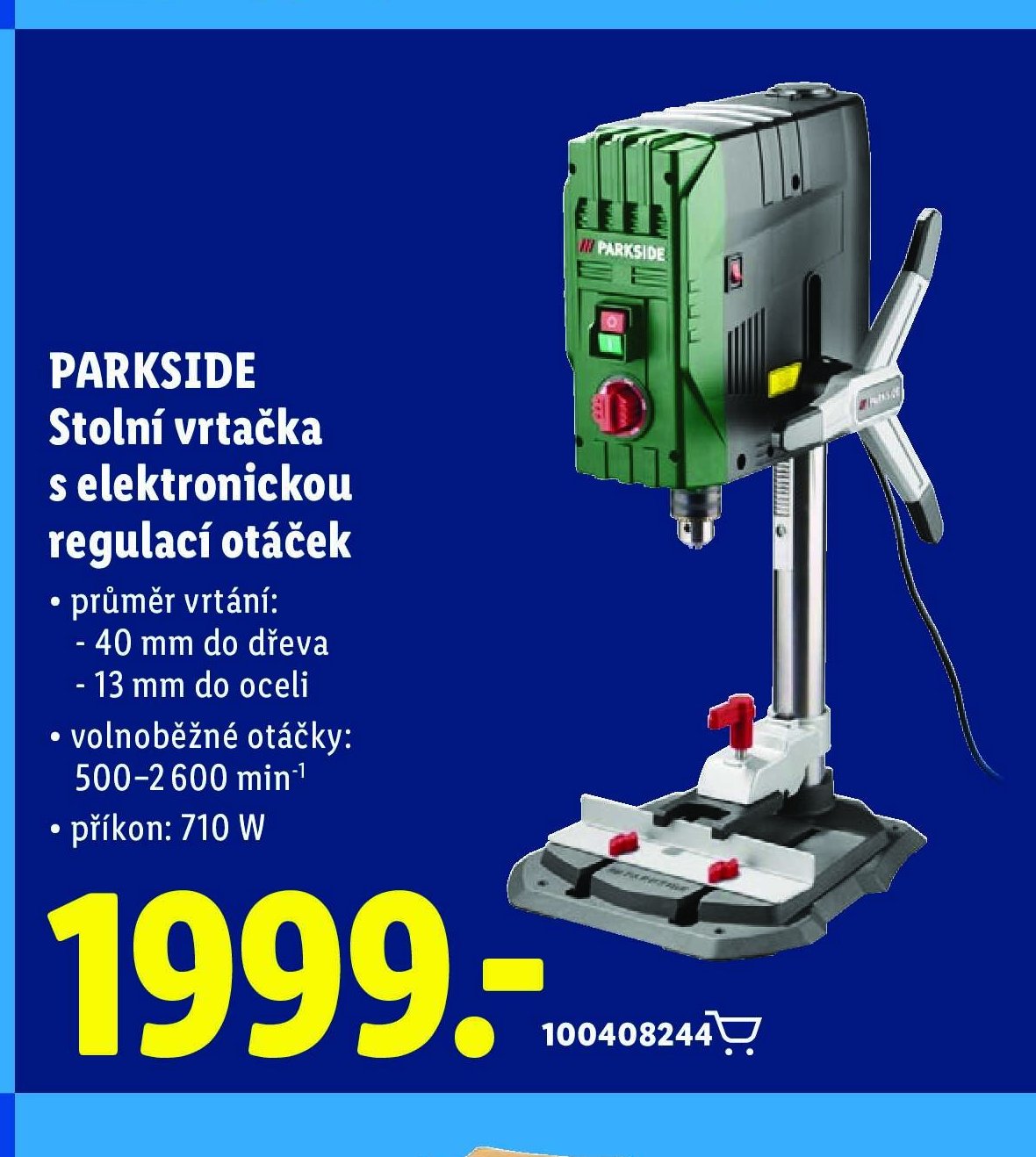 PARKSIDE Stolní vrtačka s elektronickou regulací otáček