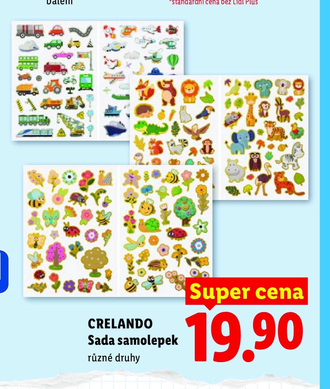 CRELANDO Sada samolepek