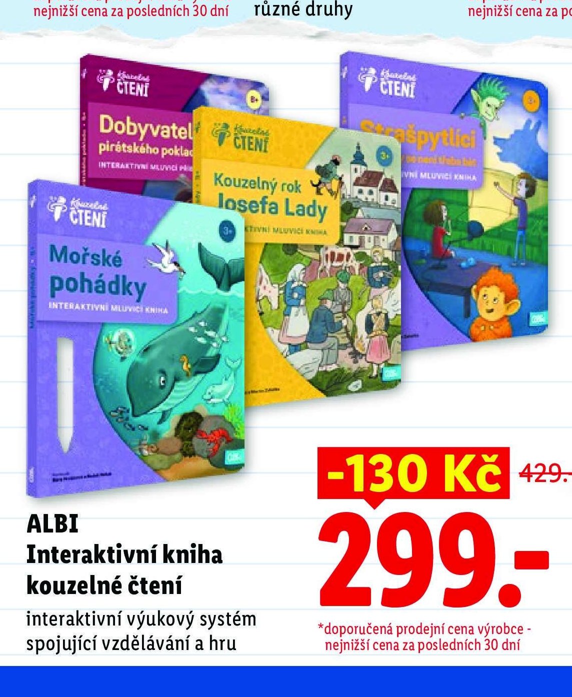 ALBI Interaktivní kniha kouzelné čtení