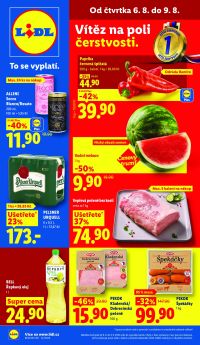 akční leták Lidl 6.8.2026-9.8.2026