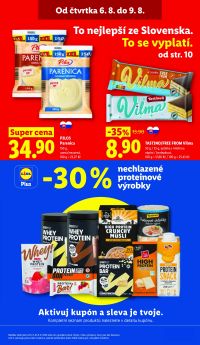 akční leták Lidl 6.8.2026-9.8.2026