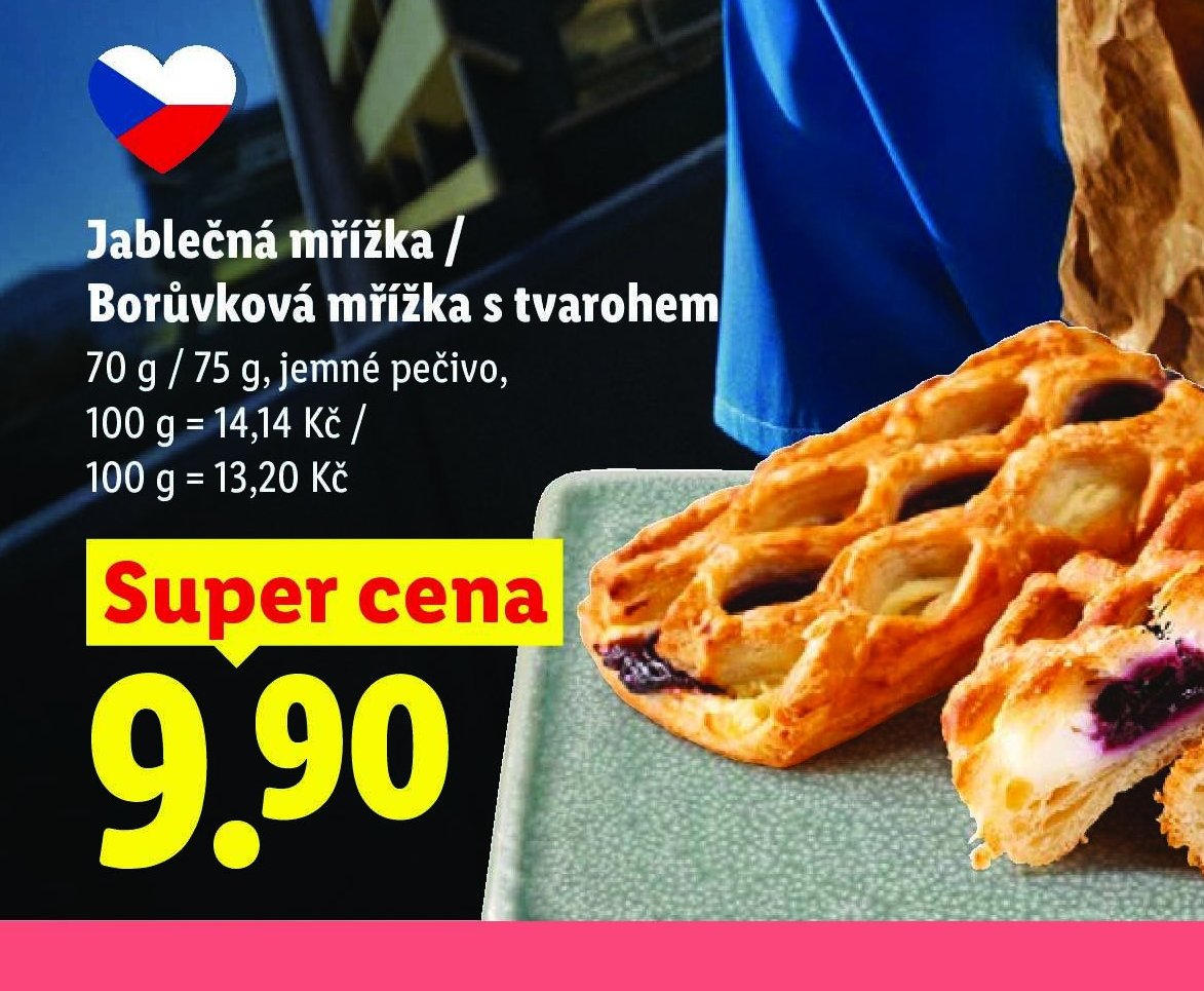 Jablečná mřížka / Borůvková mřížka s tvarohem