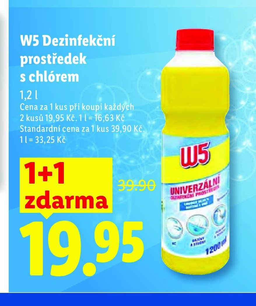W5 Dezinfekční prostředek s chlórem