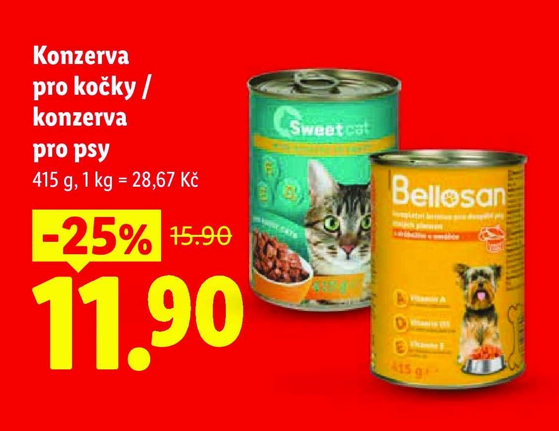 Konzerva pro kočky / konzerva pro psy