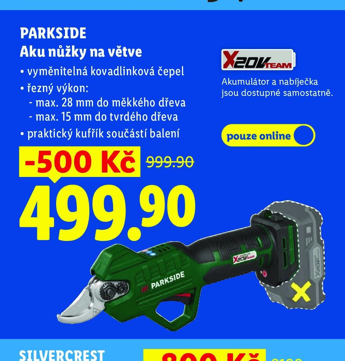 PARKSIDE Aku nůžky na větve