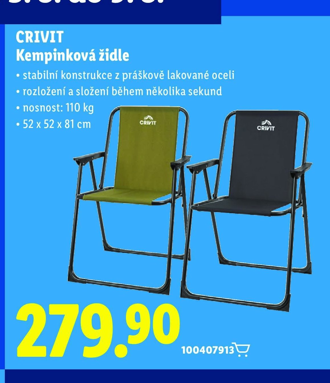 CRIVIT Kempinková židle