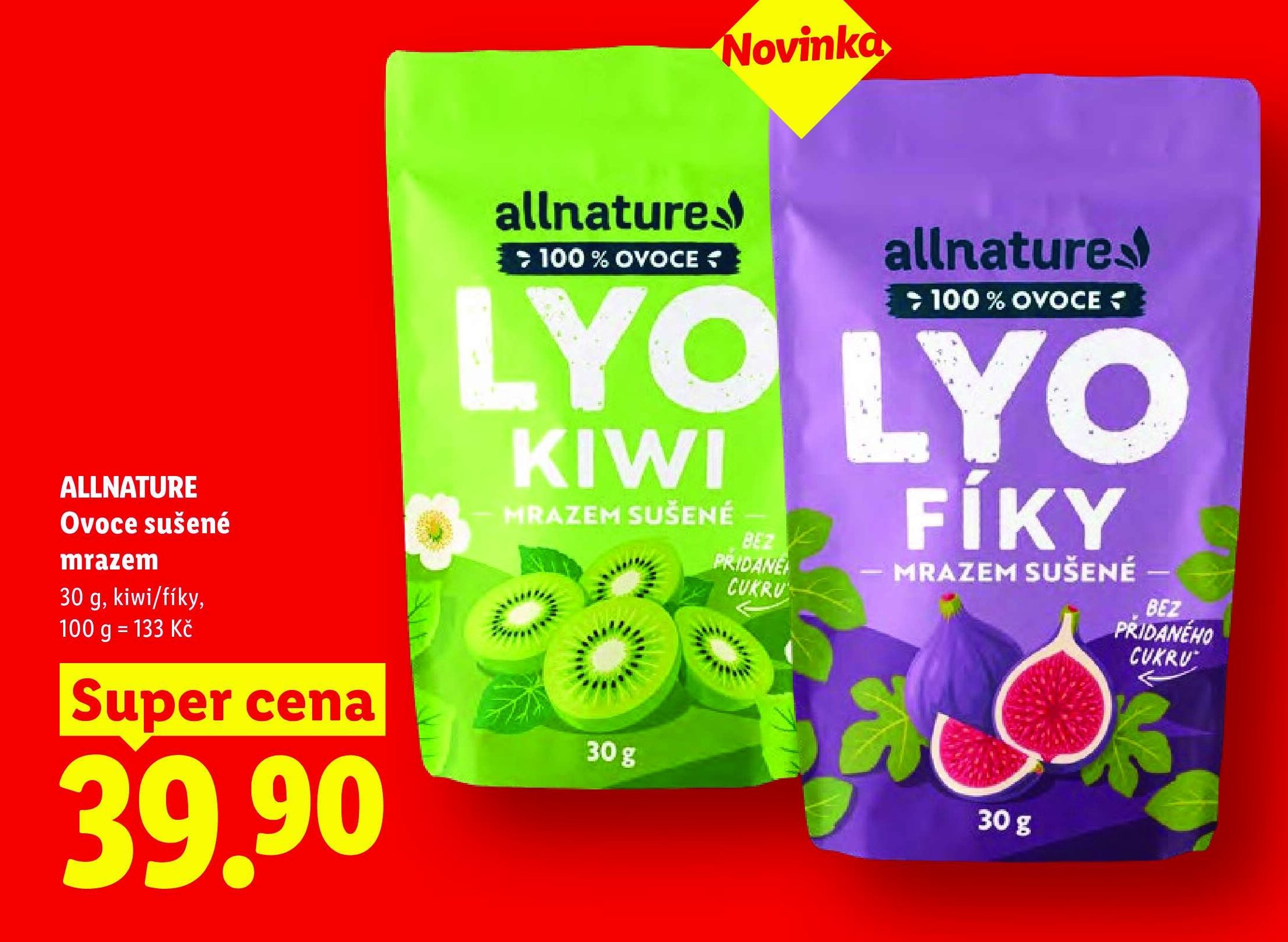 ALLNATURE Ovoce sušené mrazem