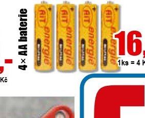 4x AA baterie