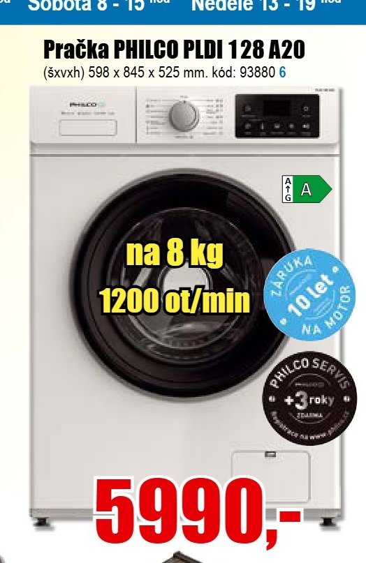 Pračka PHILCO PLDI 128 A20
