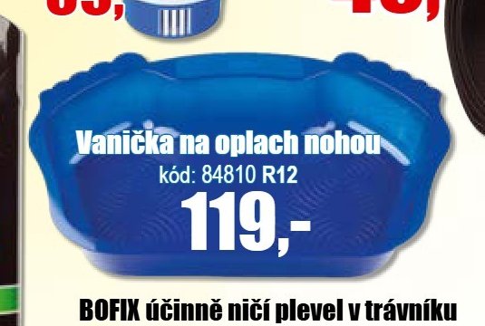 Vanička na oplach nohou