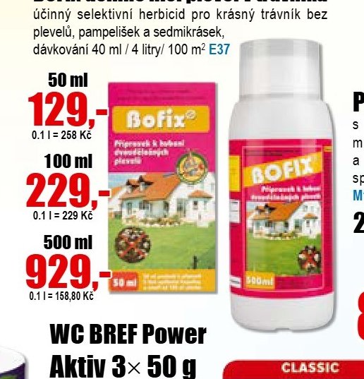 BOFIX účinné ničí plevel