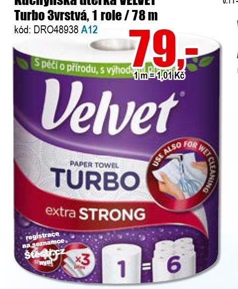 Kuchyňská utěrka VELVET