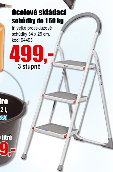Ocelové skládací schůdky
