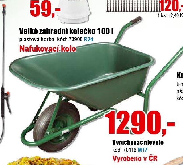 Velké zahradní kolečko 100 l