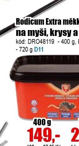 Rodicum Extra měkká návnada 400 g