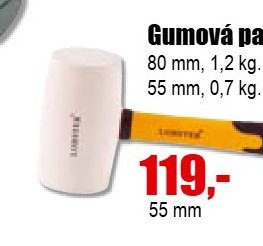 Gumová palička 80 mm