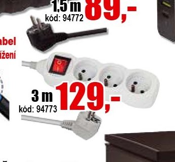 Prodlužovák 3 zásuvky
