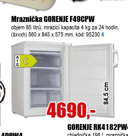 Mraznička GORENJE F49CPW